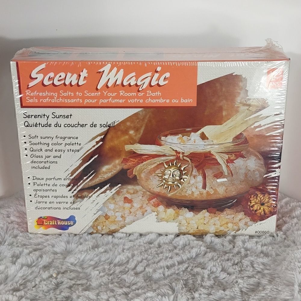 NIB Craft House Scent Magic Serenity Sunset Bath Salt Kit